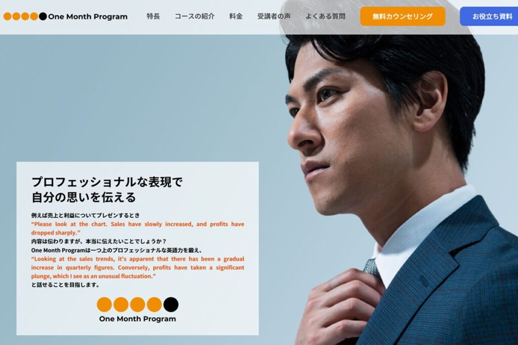 One Month Programの基本情報